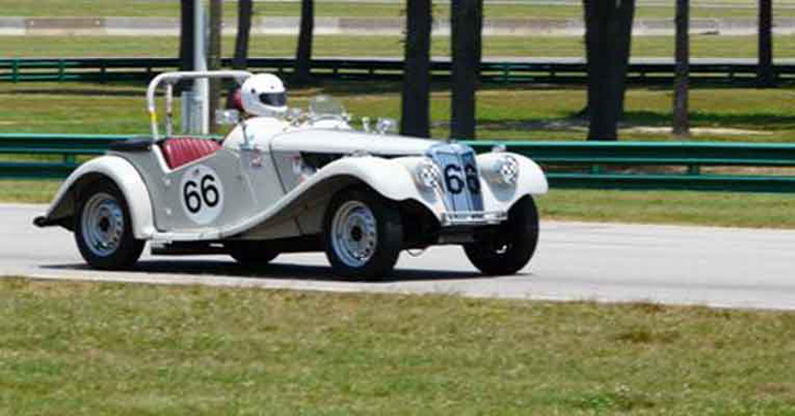 Vintage racing car